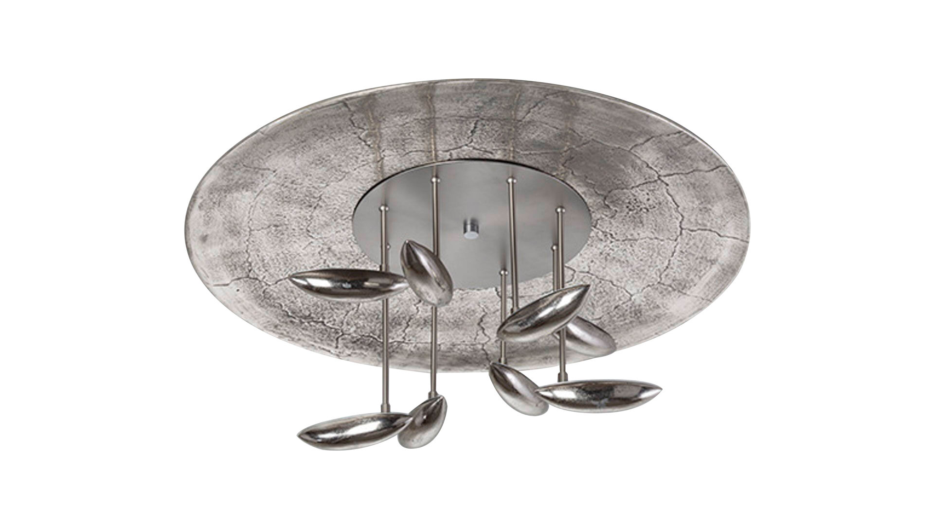 E27 Sockel Restaurant Metall Retro-Leuchter,6lights KAILUN Industrielle Deckenleuchte Halb Flush Mount Deckenlampe f/ür Wohnzimmer Esszimmer Verstellbare Arme K/üche Schlafzimmer