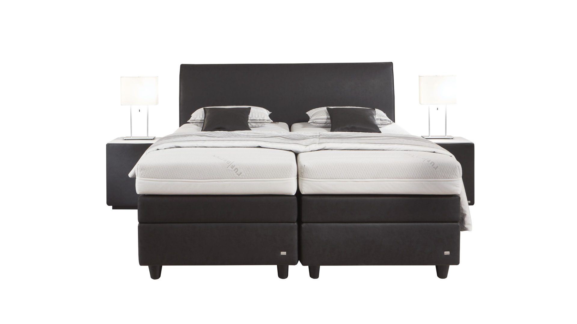 Wohnland Breitwieser Ruf Betten Boxspringbett Kawoo Interliving Ruf Ruf Betten Boxspringbett Schwarzes Kunstleder 6510 Liegeflache Ca 180 X 0 Cm