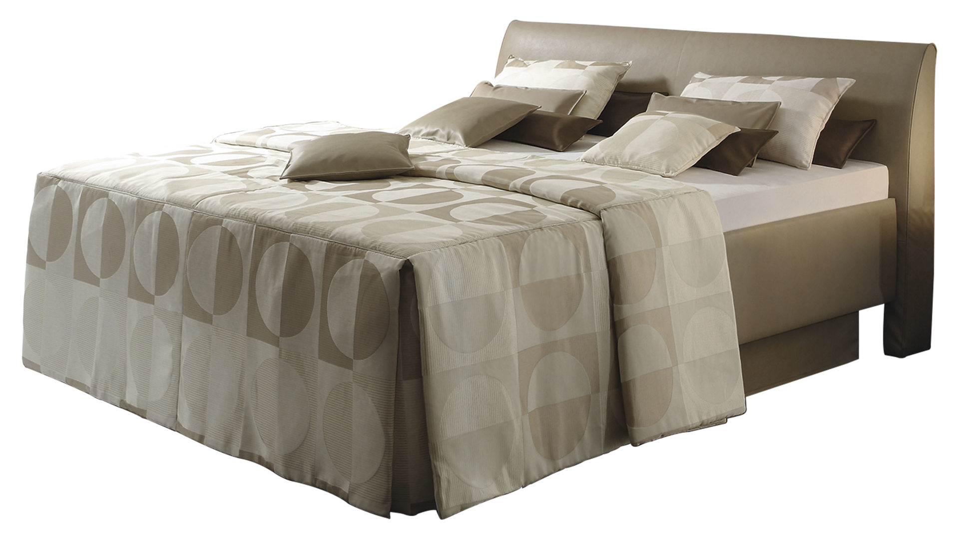 Wohnland Breitwieser Ruf Betten Polsterbett Ruf Boxspringbett Comfortmaster Ruf Betten Polsterbett Beiger Stoffbezug 6748 Musterstoff 5017 Liegeflache Ca 180 X 200 Cm