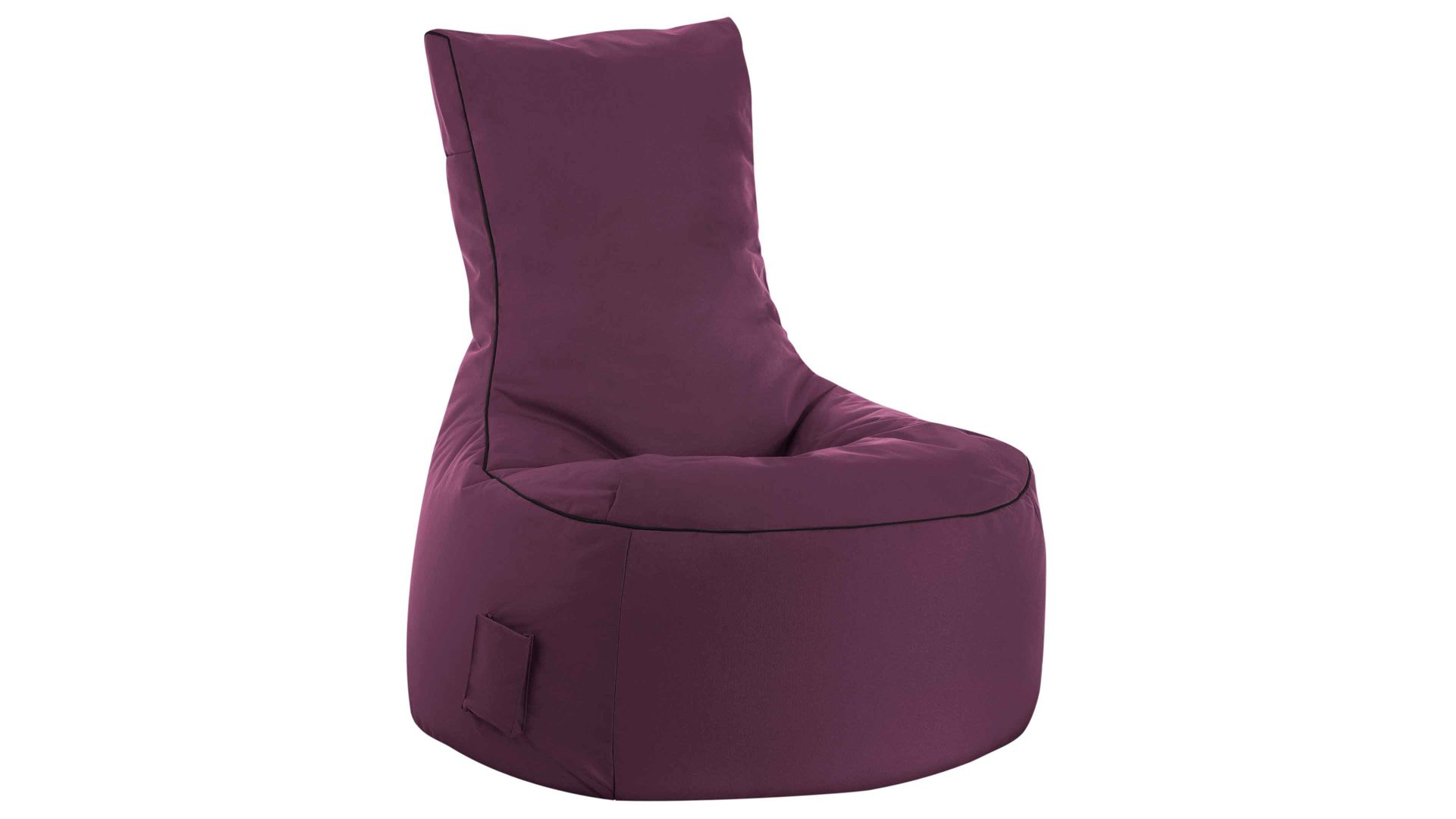 Wohnland Breitwieser , Möbel A-Z, 65 + cm - SITTING POINT Sitzwürfel ca. Sitzsack-Sessel 95 Kunstfaser swing 90 Sitzsäcke, auberginefarbene Poufs, x SITTING, x scuba®